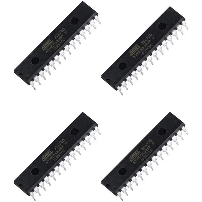 flashtree 4pcs Atmega328p-pu with UNO R3 bootloader and 3 Types 120pcs (Each 40pcs) Dupont Wire Cable