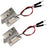 flashtree 2pcs 12V 0.4A Mini Door Drawer Tongue Down Electric Lock Assembly Solenoid Slim Design Lock