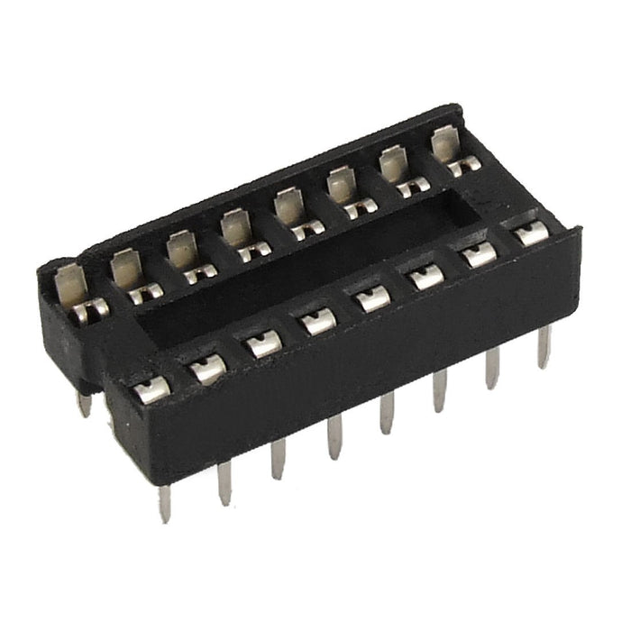flashtree 30 Pcs 16 Pin 2.54mm DIP IC Socket Solder Type Adaptors