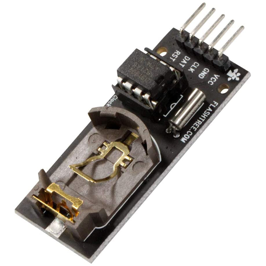 flashtree 2Pcs DS1302 RTC Real Time Clock Module for Arduino No Battery breakout