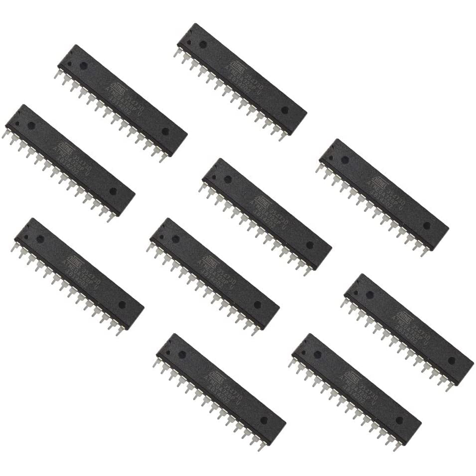 flashtree 10pcs Atmega328P-PU Atmega328p Microcontroller with Uno R3 Bootloader DIP28