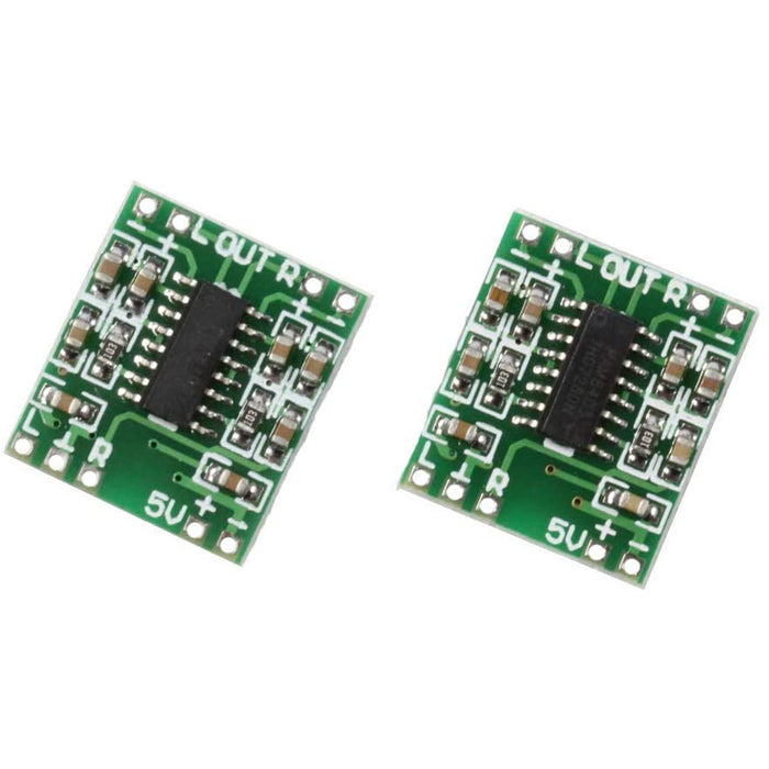 flashtree 2Pcs Super Mini PAM8403 Digital Power Amplifier Board 23W Class D 2.5-5V USB Power