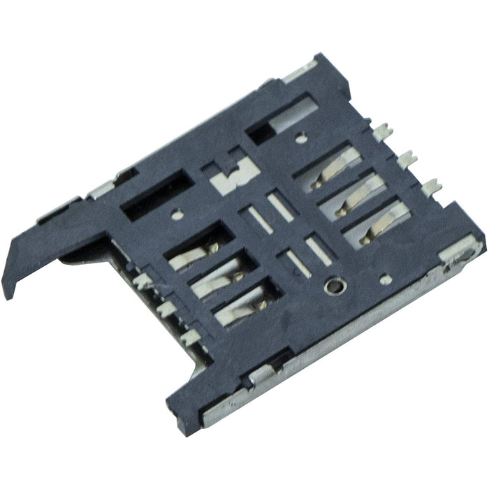 flashtree 2pcs SIM Card Connector Socket sockets Metal Clamshell Connector 6P SMD SMT