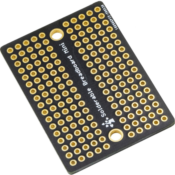 flashtree 5pcs Mini Solder-able Breadboard Gold Plated Finish Proto Board PCB for Arduino Electronic DIY