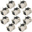 flashtree 10pcs USB Female Type-B Port 4-Pin Right Angle PCB DIP Jack Socket 10 Pack