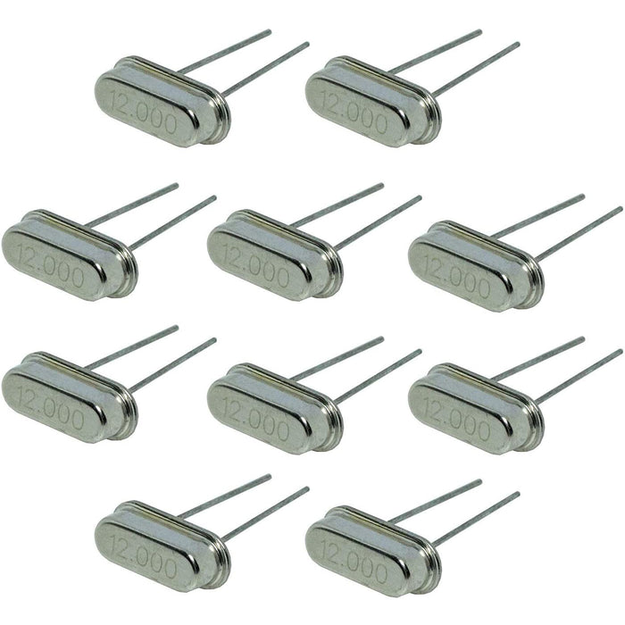 flashtree 10pcs 12M/16M HC-49S DIP Quartz Crystal Oscillator  12.000MHZ 16.000MHZ