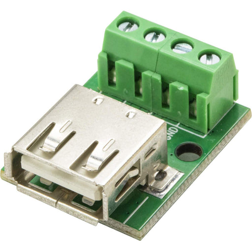 flashtree 5pcs USB Type A Female Socket Breakout Board with 3.81mm Pitch Terminal Adapter Connector DIP for DIY USB Power Supply_breadboard Design