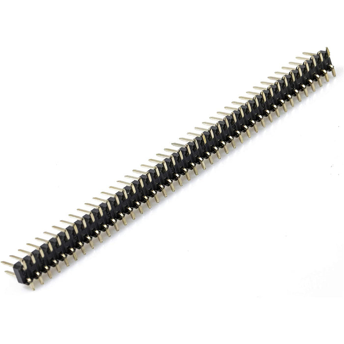 flashtree 10pcs 2x40 80pin Double Row Male Pin Header 2.54mm Pitch SMT