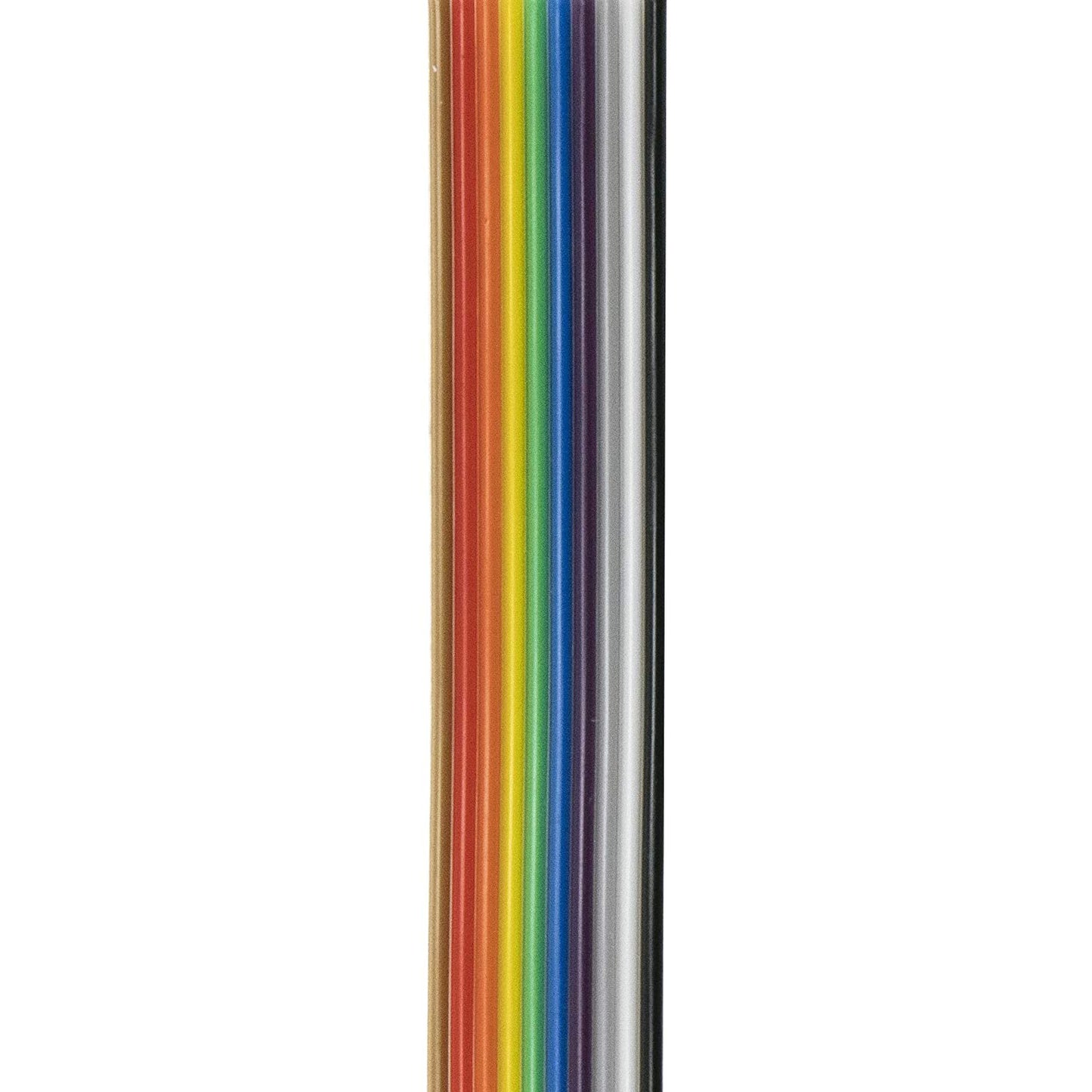 flashtree 9.8FT 3 Meters Flat Ribbon Cable 10P Rainbow IDC Wire 1.27mm Pitch for 2.54mm connectors