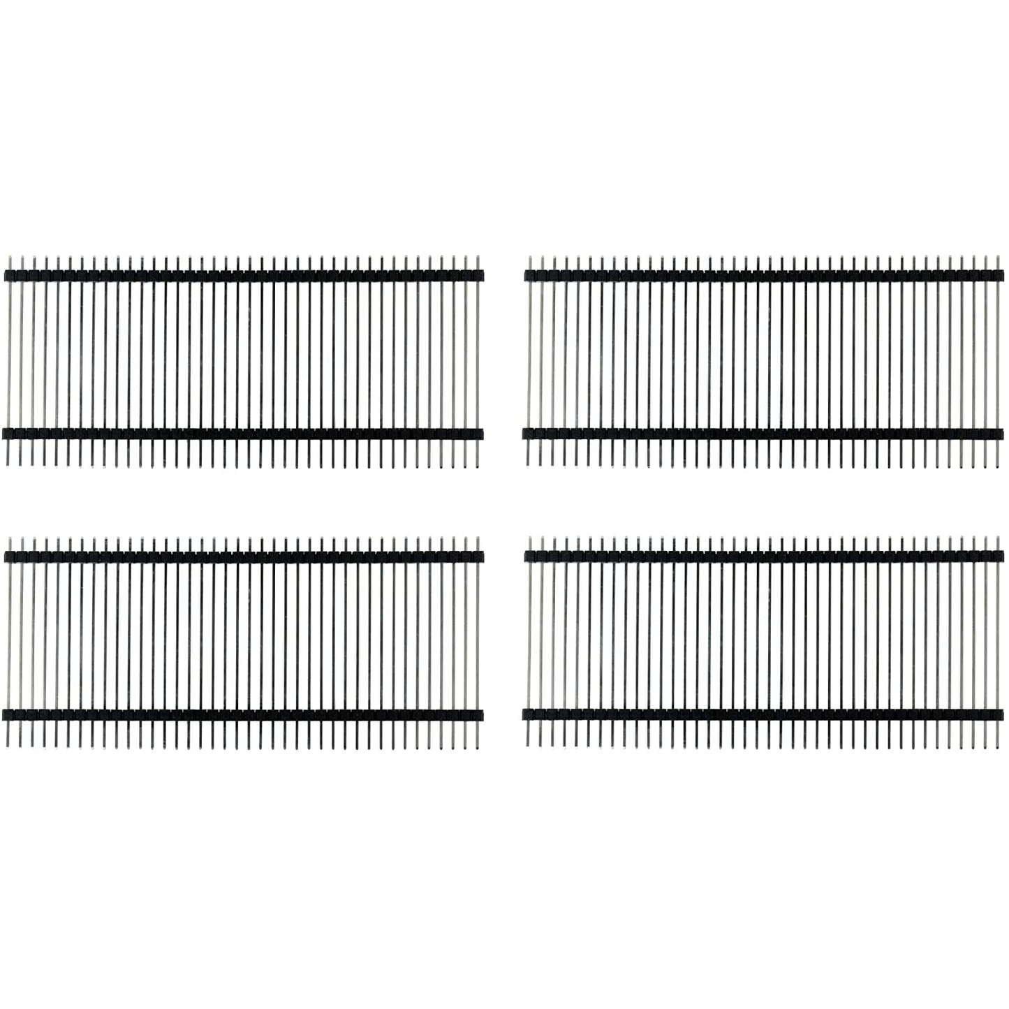 flashtree 5pcs 1x40 Pin 40P 2.54mm Male Pin Two Header Connector Extra Tall Break Away Headers Long 15mm