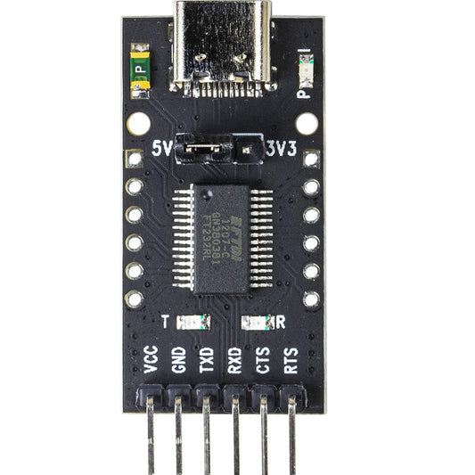 flashtree Type-C FT232RL USB Type C Breakout Board 5V or 3.3V 6PIN Output