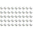 flashtree 50pcs 3x6x5H(mm) Panel Mini/Micro/Small PCB Momentary Tactile Tact Push Button Switch Milk White DIP 50PCS