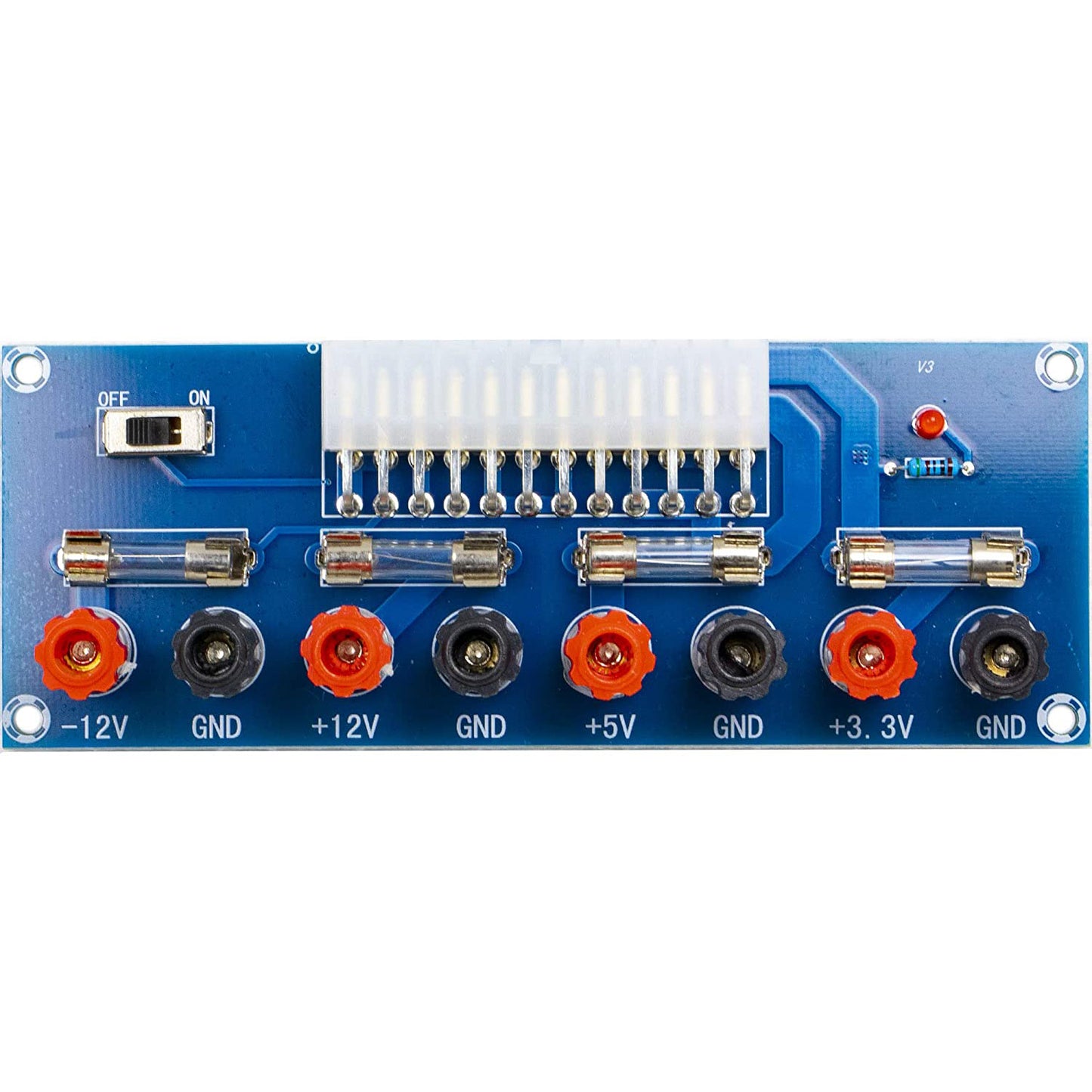 flashtree 2pcs 24 Pin ATX Power Breakout Board Bule