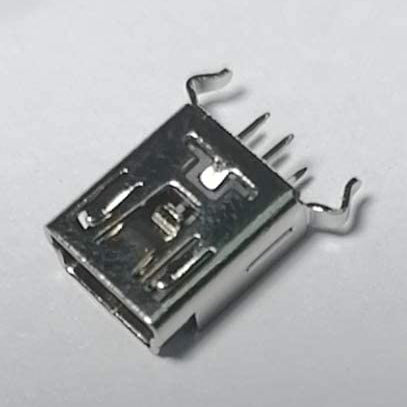 flashtree 10pcs Mini USB Type B Port Female 180 Degree 5-Pin 5P Dip Jack Socket