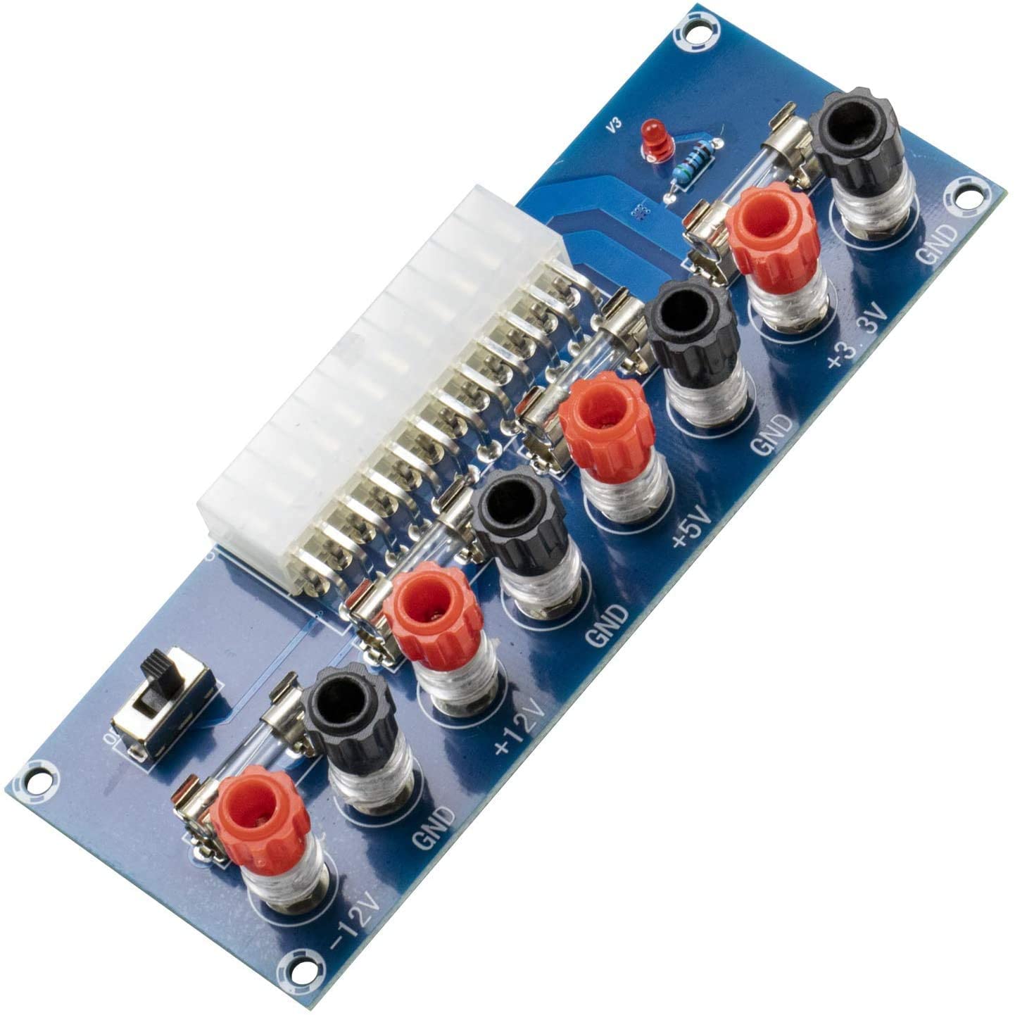flashtree 2pcs 24 Pin ATX Power Breakout Board Bule