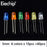 flashtree 100pcs/200pcs 3mm 5mm LED Diode Assorted Kit White Green Red Blue Yellow Orange F3 F5 Leds Light Emitting Diodes DIY electronic